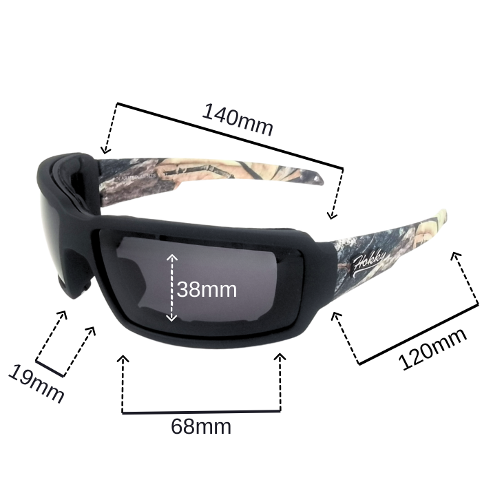 SPORTS POLARIZED SUNGLASSES MOTOR RECTANGLE HK24931