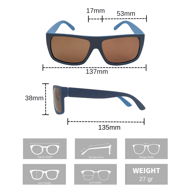 CLASSIC SQUARE LIFESTYLE POLARIZED SUNGLASSES