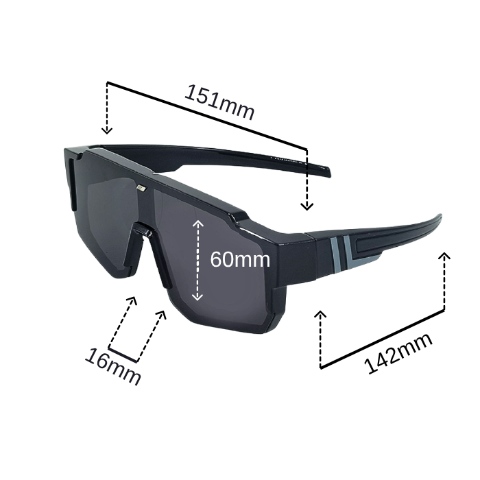 FIT-OVER POLARIZED SUNGLASSES FLEXIBLE CYCLING