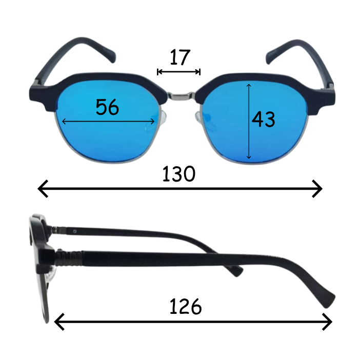 LIFESTYLE SUNGLASSES VINTAGE BROWLINE  POLARIZED (HK2429642)