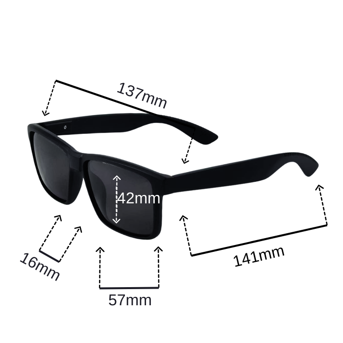 LIFESTYLE POLARIZED SUNGLASSES CITY RECTANGLE HK256102