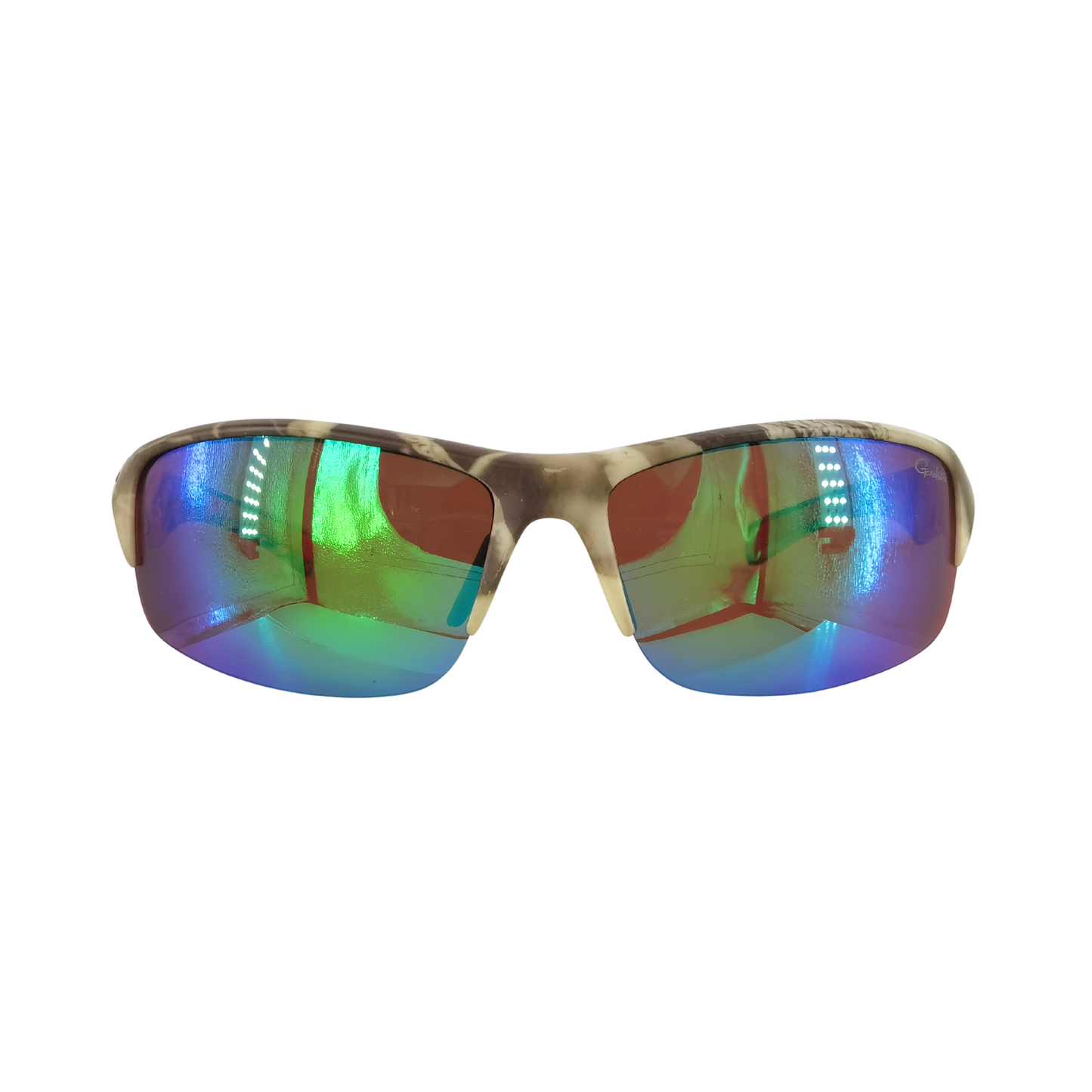 HALF-RIM CAMO SPORT POLARIZED SUNGLASSES