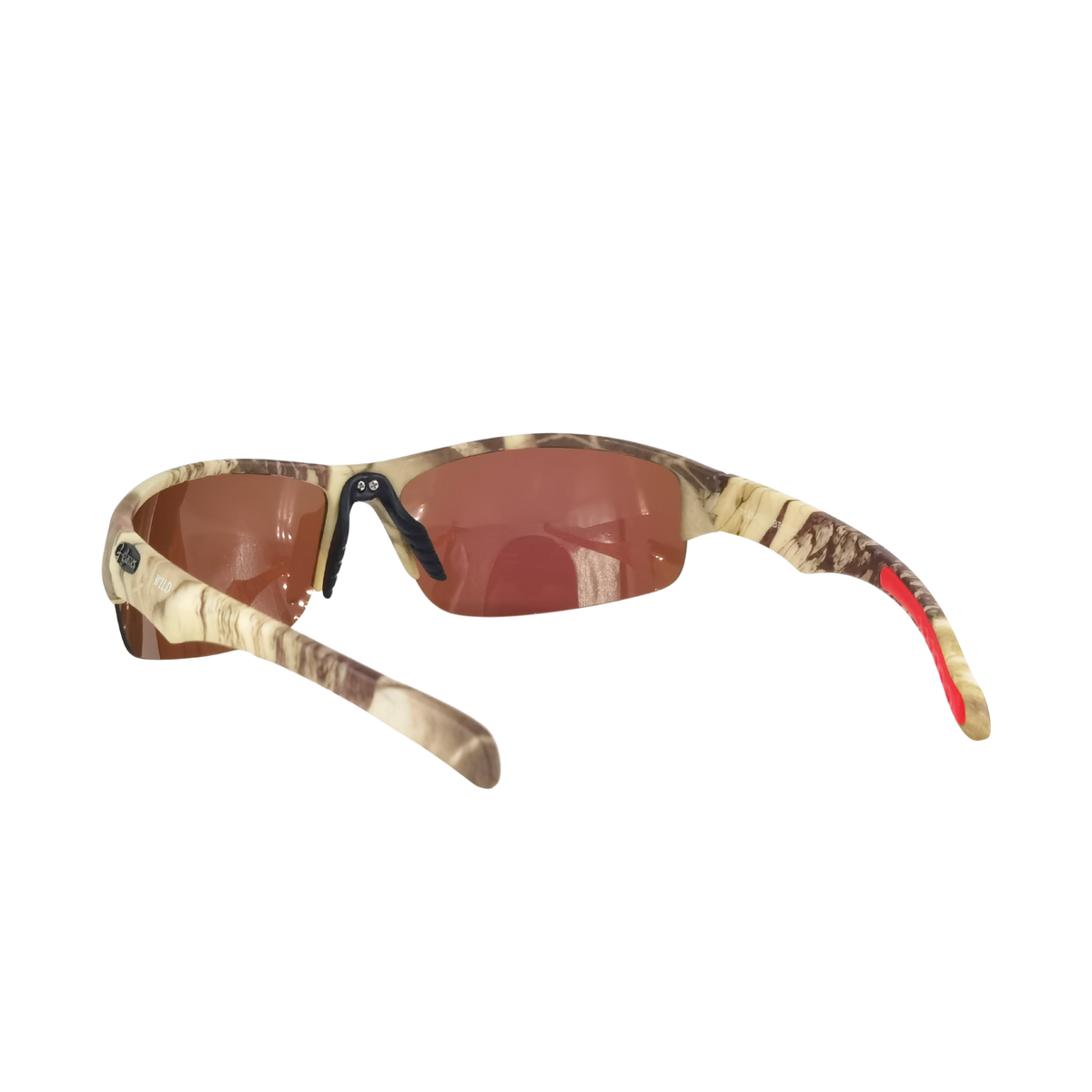 HALF-RIM CAMO SPORT POLARIZED SUNGLASSES