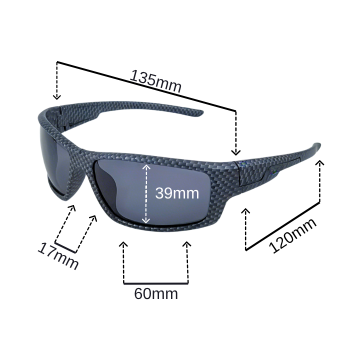 SPORTS POLARIZED SUNGLASSES CARBONFIBER STYLE