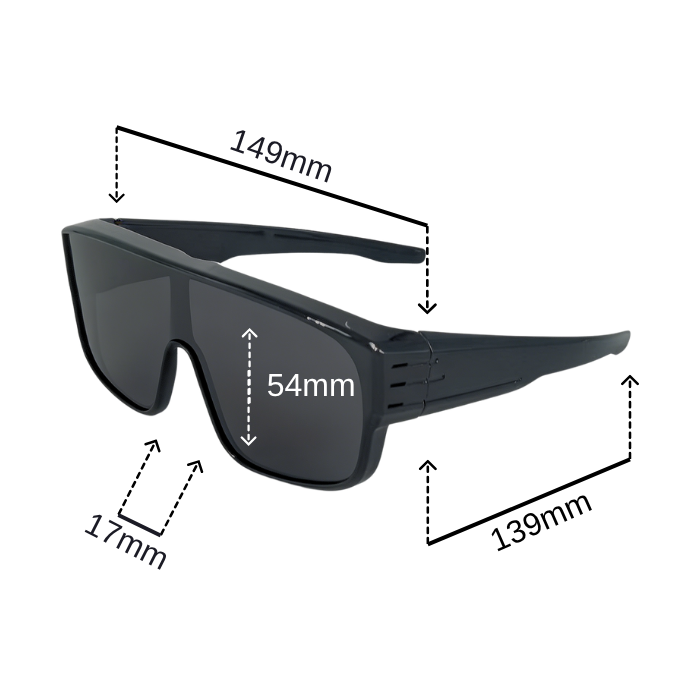 FIT-OVER POLARIZED SUNGLASSES FLEXIBLE CYCLING
